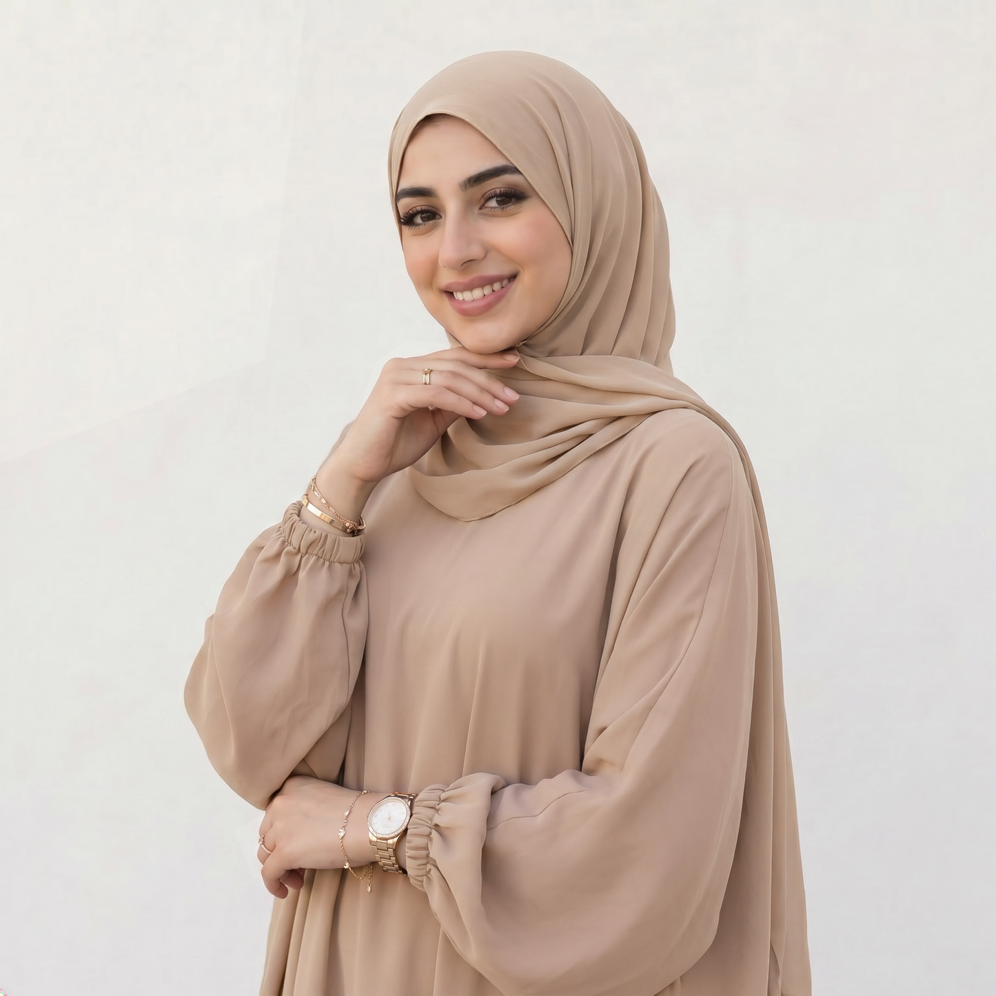 Crepe إسدال بيج